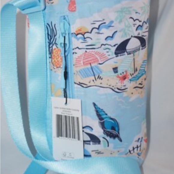 Vera Bradley Water Bottle Crossbody Beach Treasures Mini Cooler - Picture 5 of 5